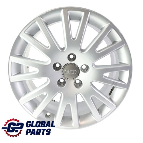 Audi silver wheel - audi, alloy