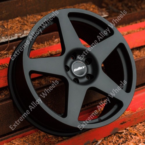 Black five alloy wheels - 18",